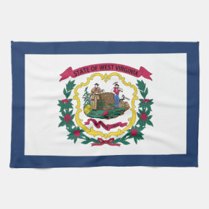 Flagge des US-Bundesstaates West Virginia Geschirrtuch