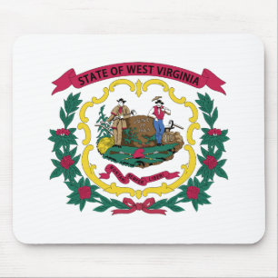 Flagge des US-Bundesstaates West Virginia Mousepad