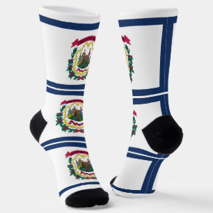 Flagge des US-Bundesstaates West Virginia Socken