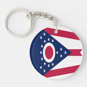 Flagge des US-Bundesstaats Ohio Schlüsselanhänger