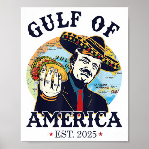 Flagge des US-Vintagen Amerikas 2025 Poster