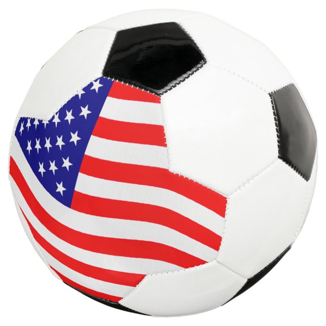 Flagge des USA - Ihre Ideen Fußball (Dreiviertel)
