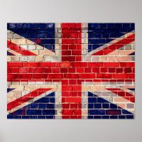 Flagge des Vereinigten Königreichs auf einem Backs