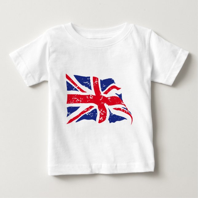 Flagge des Vereinigten Königreichs Baby T-shirt (Vorderseite)