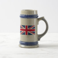 Flagge des Vereinigten Königreichs Beer Stein