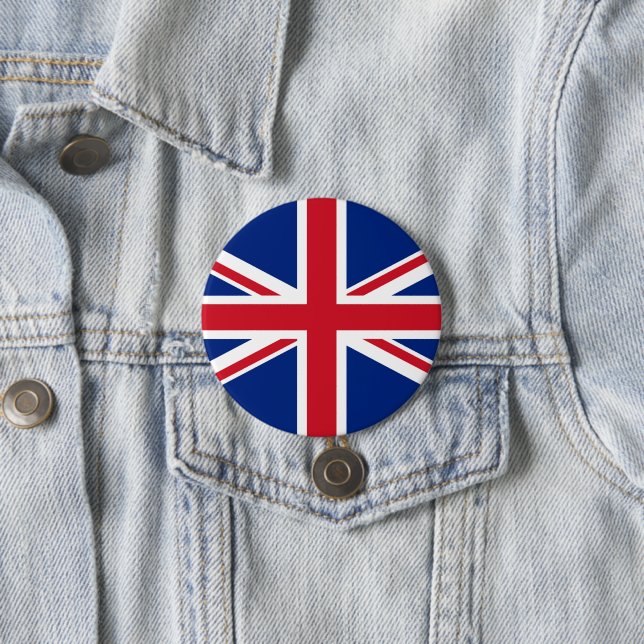 Flagge des Vereinigten Königreichs Button (Beispiel)