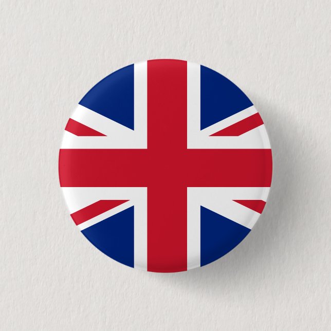 Flagge des Vereinigten Königreichs Button (Vorderseite)