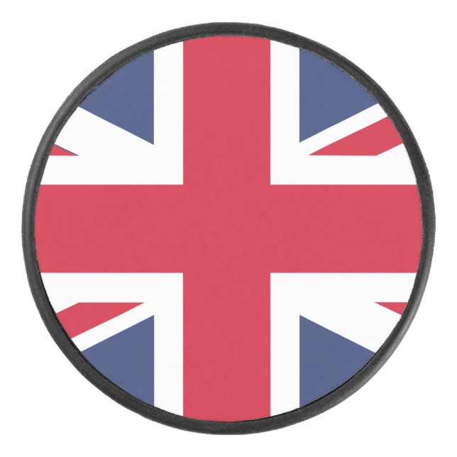 Flagge des Vereinigten Königreichs Eishockey Puck (Vorderseite)