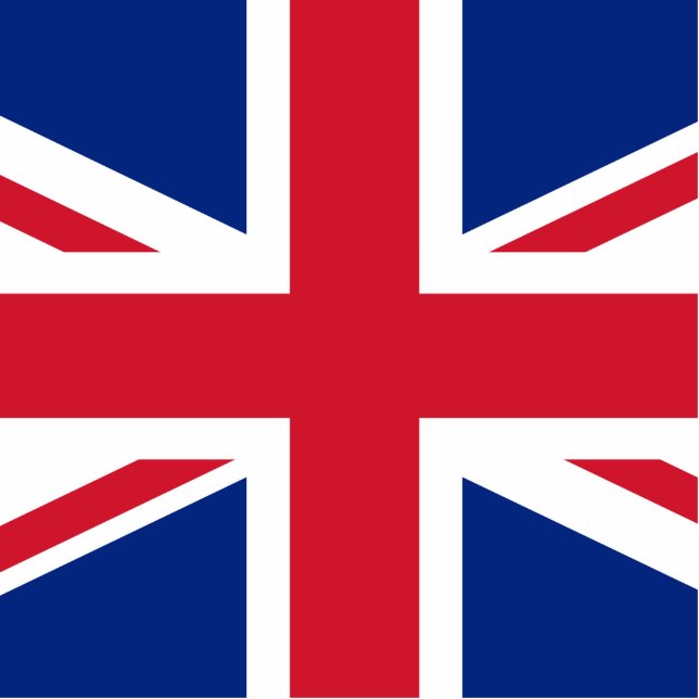 Flagge des Vereinigten Königreichs Fotoskulptur Magnet (Vorne)