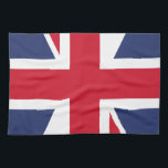 Flagge des Vereinigten Königreichs Geschirrtuch<br><div class="desc">Die Nationalflagge des Vereinigten Königreichs ist die "Union Jack", auch bekannt als "Gewerkschaft Flag". Die Fahne besteht aus dem roten Kreuz des Heiligen Georgs (Schutzheilige von England), in Weiß gekleidet, überlagert vom Kreuzweg von St. Patrick (Schutzheiliger von Irland), die auf dem Salreifen von Heiligem Andrew (Schutzpatron von Schottland) überlagert werden...</div>
