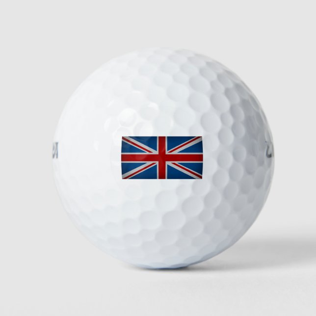 Flagge des Vereinigten Königreichs Golfball (Vorderseite)