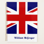 Flagge des Vereinigten Königreichs / Jack Personal Planer<br><div class="desc">NewParkLane - Personalisierter Planer,  mit der Nationalflagge des Vereinigten Königreichs; der Union Jack. Einfache Anpassung in Zazzle mit eigenem Text für ein personalisiertes Design. Alle Textstile,  Farben,  Größen können an Ihre Bedürfnisse angepasst werden. Karo diese Auflistung für passende Elemente aus. Haben Sie spezielle persönliche Designwünsche? Kontaktieren Sie mich bitte!</div>