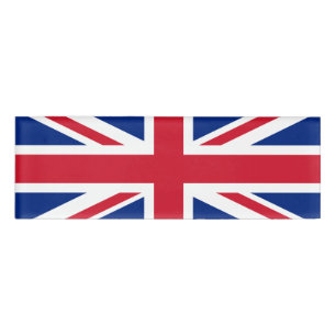 Flagge des Vereinigten Königreichs Namenschild