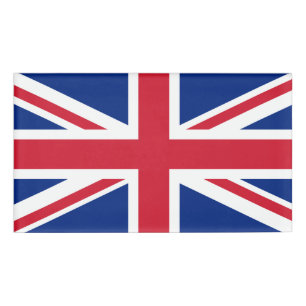 Flagge des Vereinigten Königreichs Namenschild