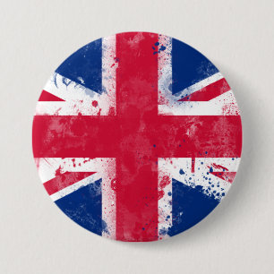 Flagge des Vereinigten Königreichs oder der Union Button