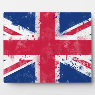 Flagge des Vereinigten Königreichs oder der Union  Fotoplatte