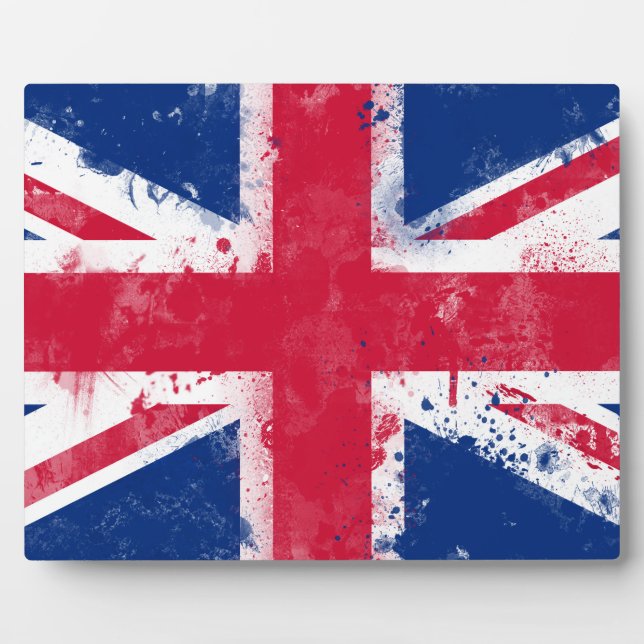 Flagge des Vereinigten Königreichs oder der Union  Fotoplatte (Vorderseite)