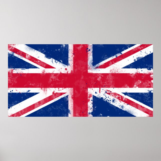 Flagge des Vereinigten Königreichs oder der Union  Poster (Vorne)