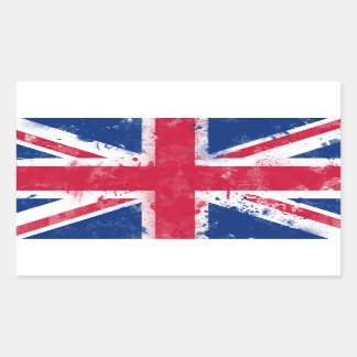 Flagge des Vereinigten Königreichs oder der Union  Rechteckiger Aufkleber