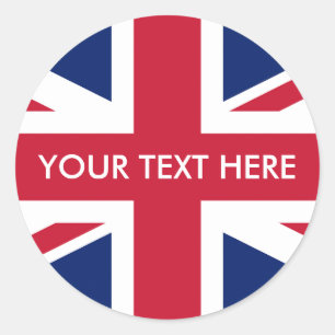 Flagge des Vereinigten Königreichs Runder Aufkleber
