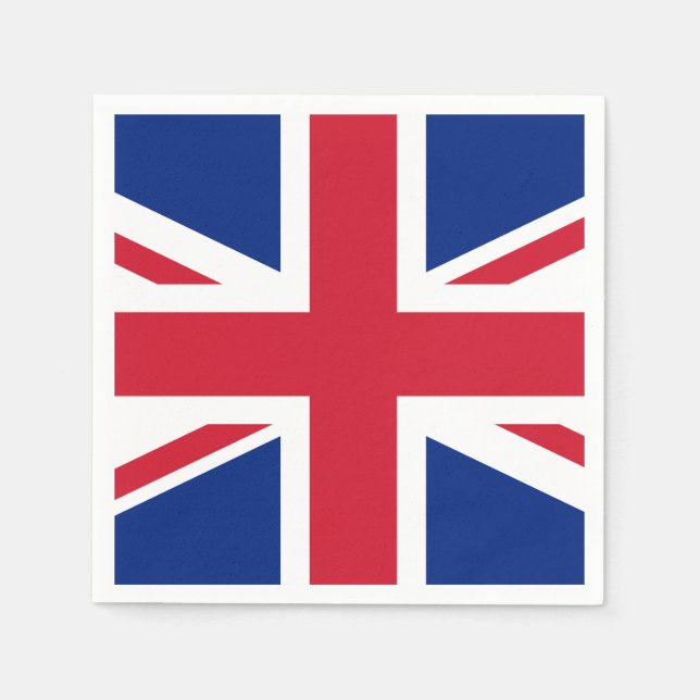 Flagge des Vereinigten Königreichs Serviette (Vorderseite)