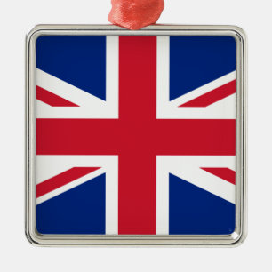 Flagge des Vereinigten Königreichs Silbernes Ornament