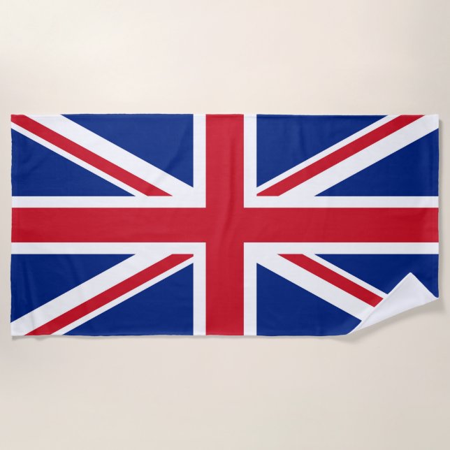 Flagge des Vereinigten Königreichs Strandtuch (Vorderseite)