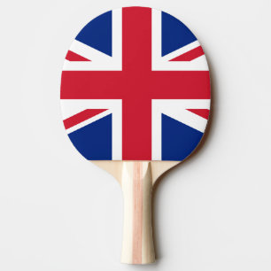 Flagge des Vereinigten Königreichs Tischtennis Schläger