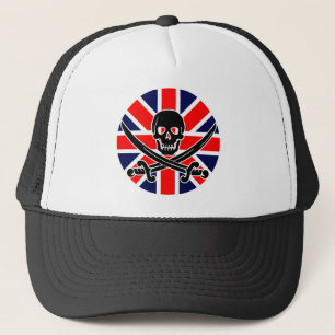 Flagge des Vereinigten Königreichs. Truckerkappe