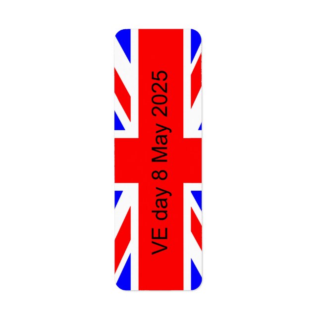 Flagge des Vereinigten Königreichs VE Tag 2025 (Vorne)