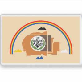 Flagge des Volkes von Navajo, USA Aufkleber