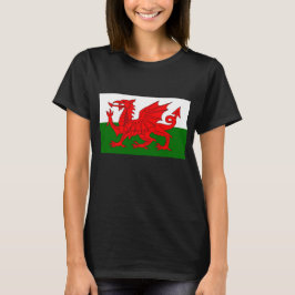Flagge des Wales-Rot-Drachen T-Shirt
