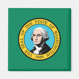 Flagge des Washingtoner Staat Magnet