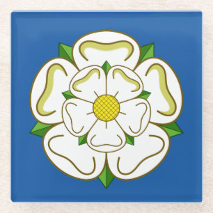 Flagge des Yorkshire-Glass-Untersetzer Glasuntersetzer