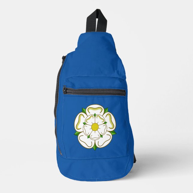 Flagge des Yorkshire-Schlüsselanhängers Crossbody Bag (Vorderseite)