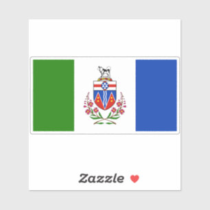 Flagge des Yukon-Gebiets Aufkleber