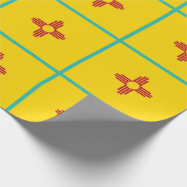 Flagge des Zia-Symbols von New Mexico Geschenkpapier