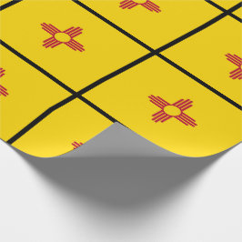 Flagge des Zia-Symbols von New Mexico Geschenkpapier