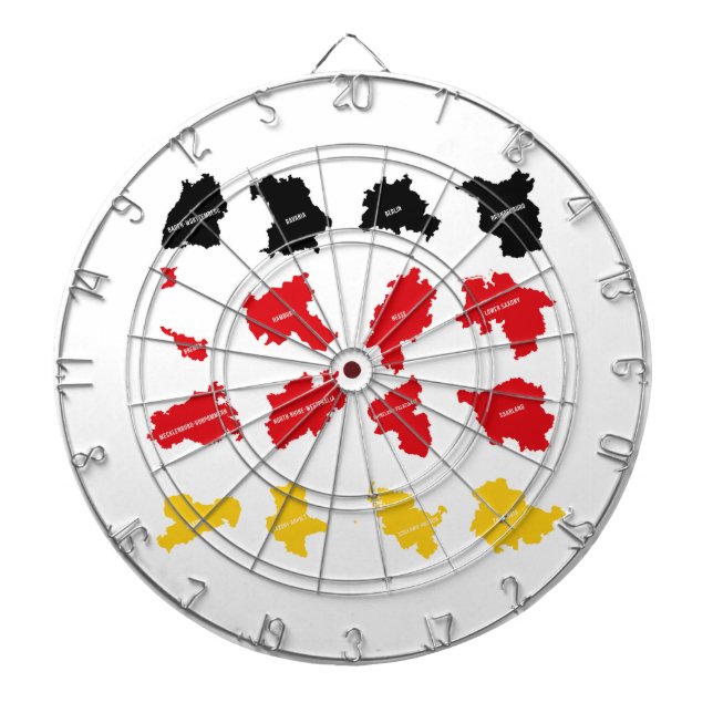 Flagge deutscher Staaten Dartscheibe (vorne)