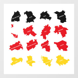 Flagge deutscher Staaten Fensteraufkleber