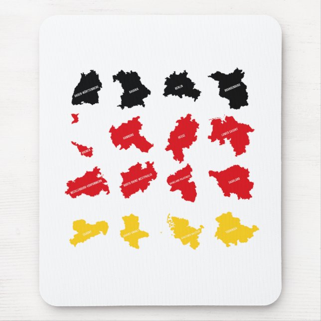Flagge deutscher Staaten Mousepad (Vorne)