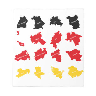 Flagge deutscher Staaten Notizblock