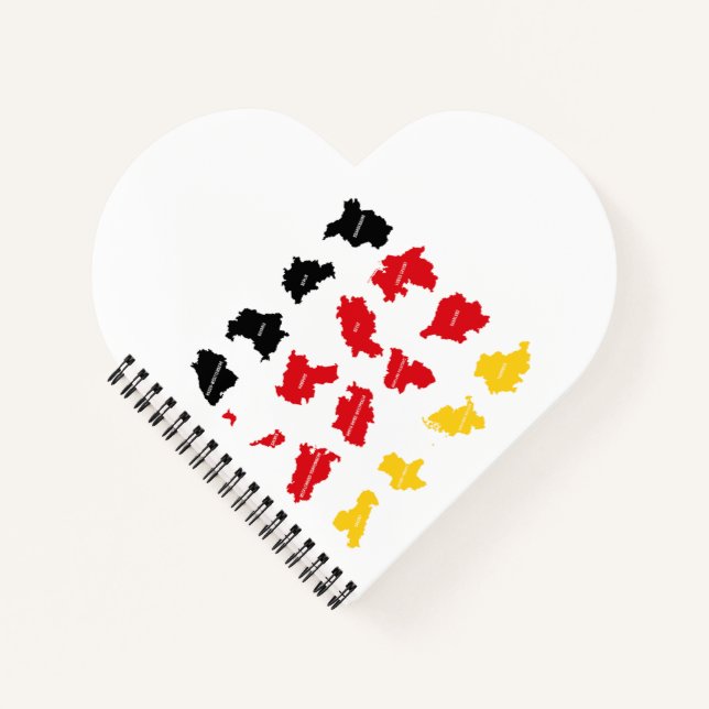 Flagge deutscher Staaten Notizbuch (Vorderseite)