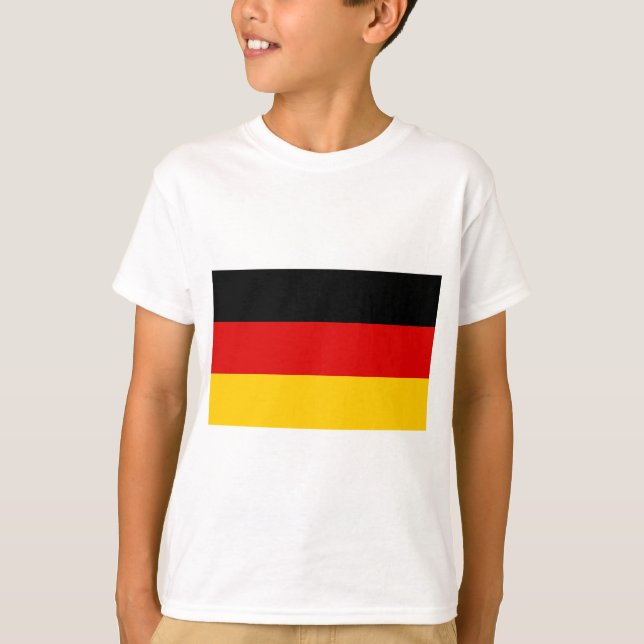 Flagge Deutschland - Bundesflagge und Handelsflagg T-Shirt (Vorderseite)