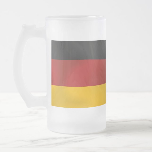 Flagge Deutschland Deutschland Bundesflagge Mattglas Bierglas (Links)