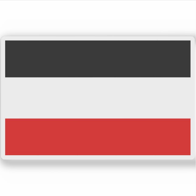 Flagge Deutschlands (1867-1918) Aufkleber (Vorderseite)