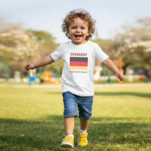 Flagge Deutschlands Baby T-shirt