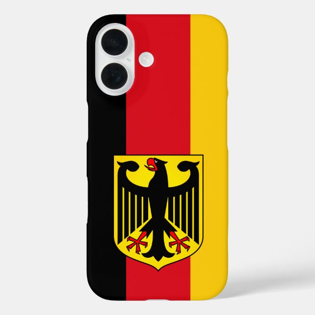 Flagge Deutschlands Case-Mate iPhone Hülle (Rückseite)