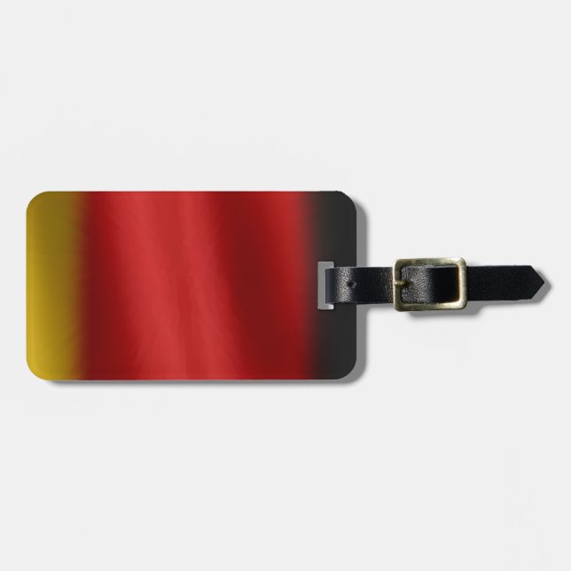 Flagge Deutschlands Gepäckanhänger (Vorderseite horizontal)