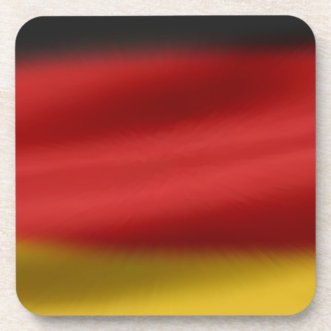 Flagge Deutschlands Getränkeuntersetzer (Vorderseite)